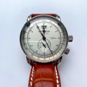 Dress Watch ZEPPELIN, Germany 7640-1 | 100 JAHRE | Dual date | Big Date